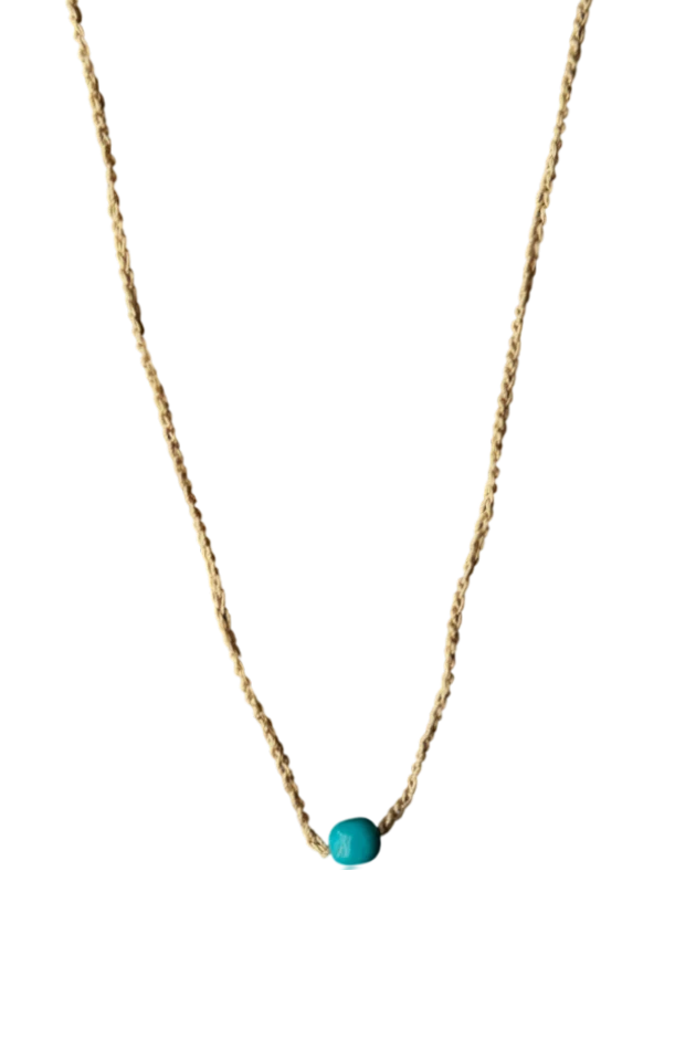 Collana con corallo in pasta di turchese